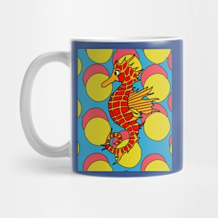 Seahorse Water Swim Badge Mug